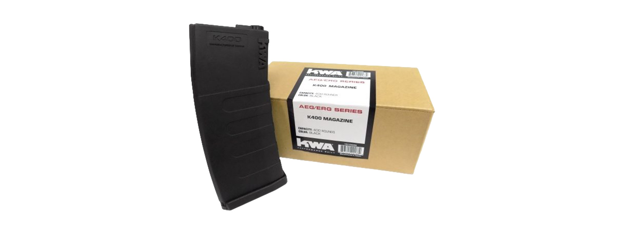 KWA 400rd K400 High Capacity M4/M16 AEG Magazines [3 Pack] (BLACK) - Click Image to Close