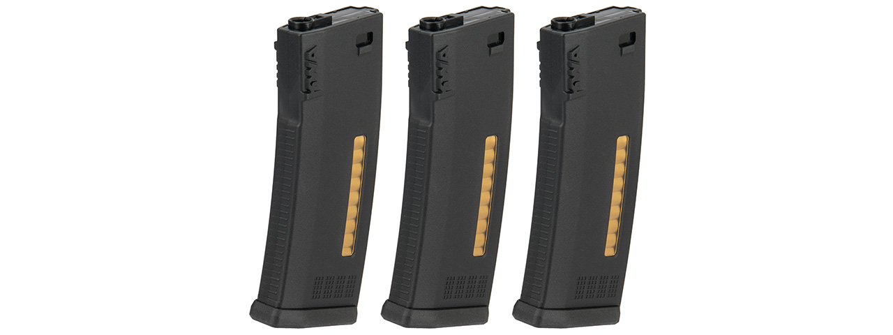 KWA 120rd MS120 Mid Capacity Airsoft AEG Rifle Magazine [3 Pack] (BLACK) - Click Image to Close