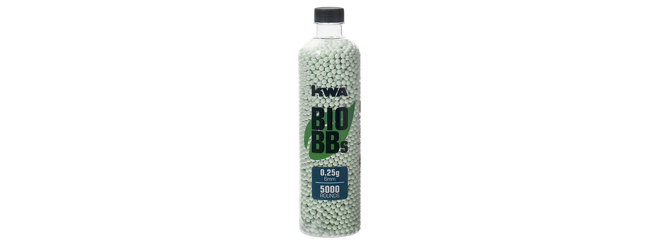 KWA 0.25g Biodegradable Match Grade Airsoft BBs [5,000rds] (WHITE) - Click Image to Close
