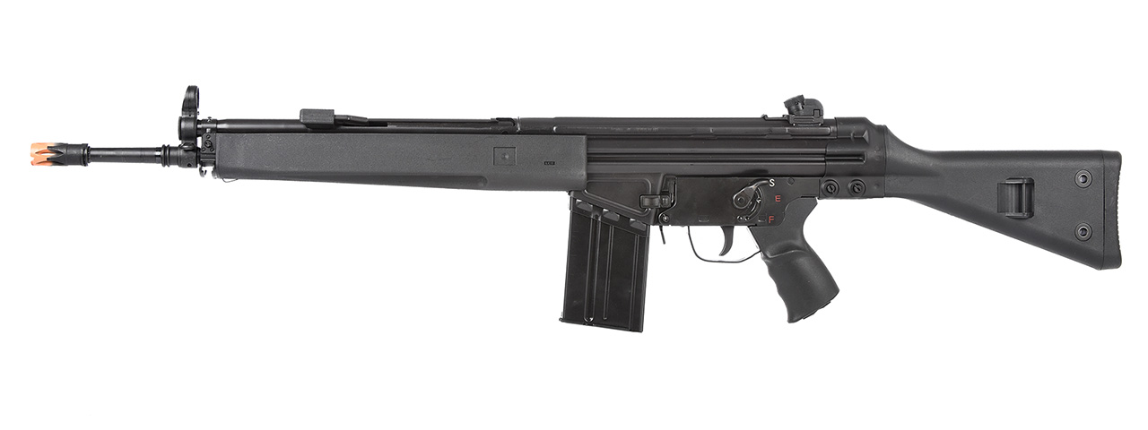LCT LC-3A3 Full Size AEG Airsoft Rifle with Wide Handguard (Color: Black) - Click Image to Close