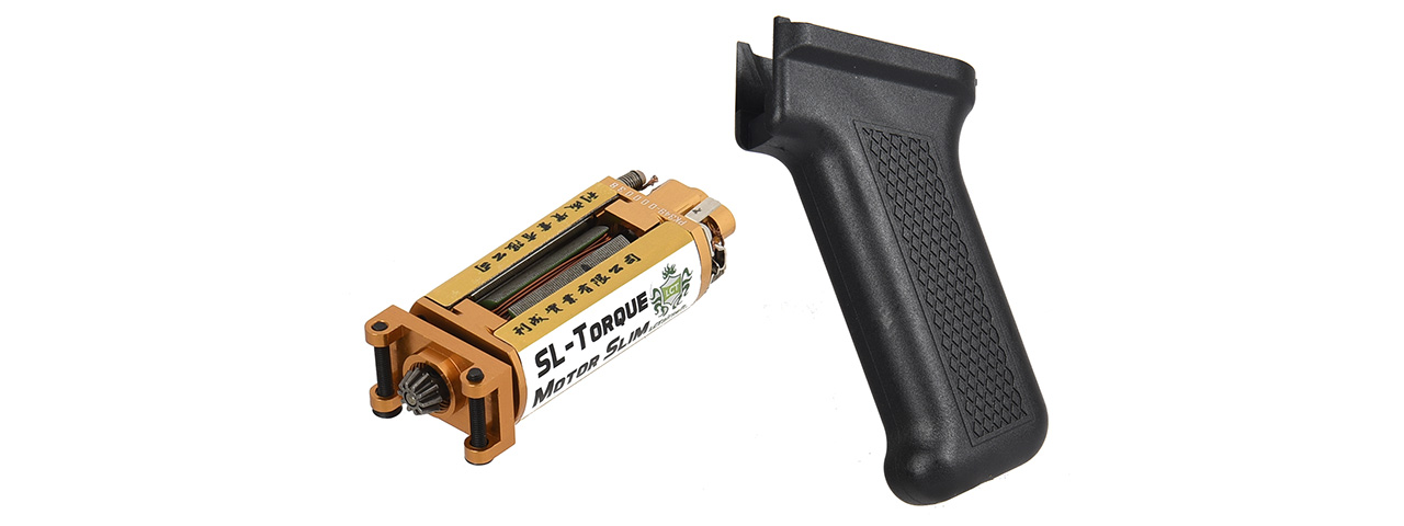 LCT Airsoft SL-Torque Motor w/ Slim Motor Pistol Grip (BLACK) - Click Image to Close