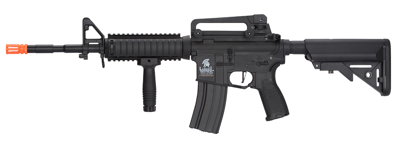 Lancer Tactical LT-04 Hybrid Gen 2 M4 RIS Airsoft AEG (Color: Black) - Click Image to Close