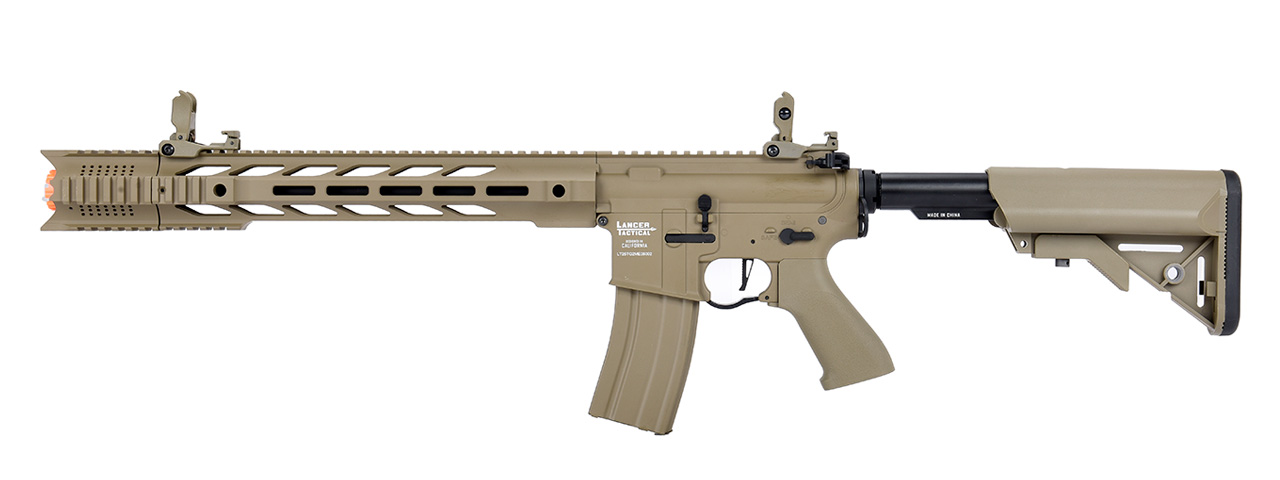 Lancer Tactical Low FPS Gen 2 Proline M4 SPR Interceptor Airsoft AEG Rifle (Color: Tan) - Click Image to Close