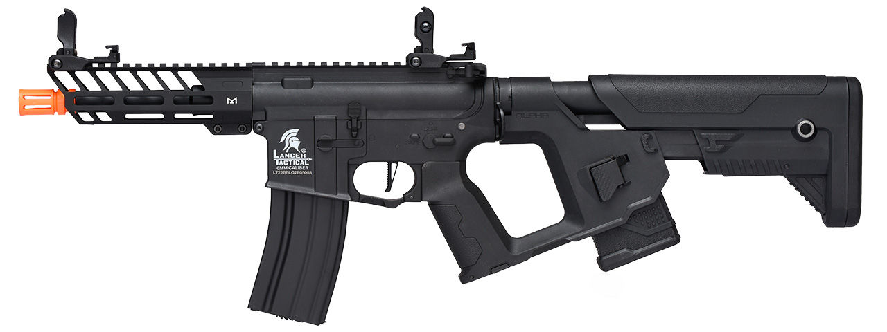 Lancer Tactical Enforcer Hybrid NEEDLETAIL AEG w/ Alpha Stock [LOW FPS] (BLACK) - Click Image to Close