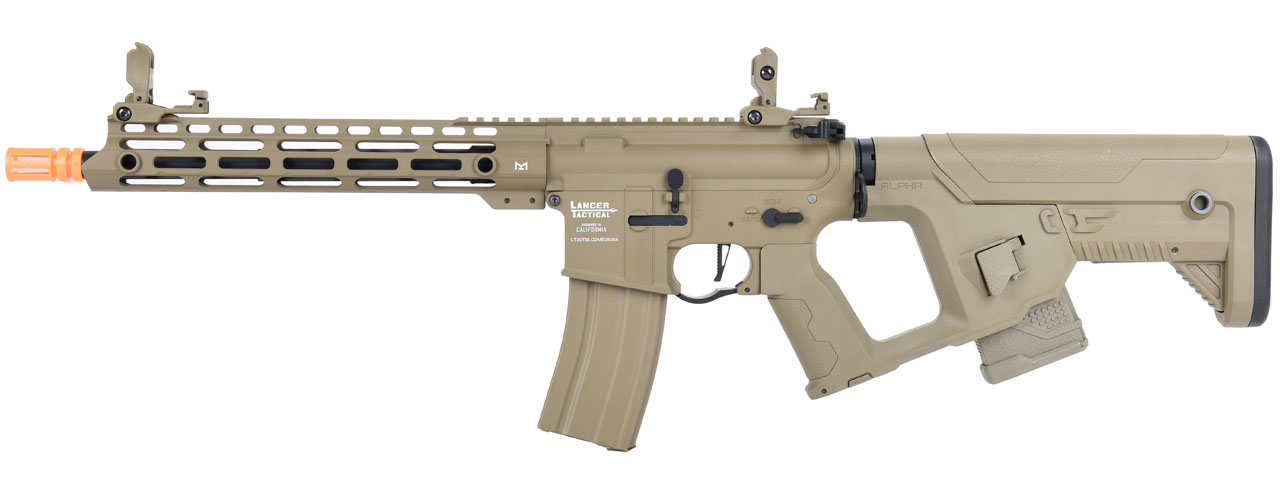 Lancer Tactical Enforcer BLACKBIRD AEG Rifle w/ Alpha Stock [LOW FPS] (TAN) - Click Image to Close