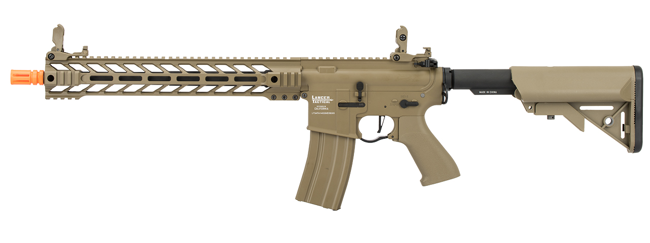 Lancer Tactical Proline Enforcer Battle Hawk 14" M4 Airsoft Rifle (Color: Tan) - Click Image to Close