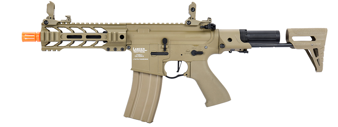 Lancer Tactical ProLine BATTLE HAWK PDW AEG [LOW FPS] (TAN) - Click Image to Close