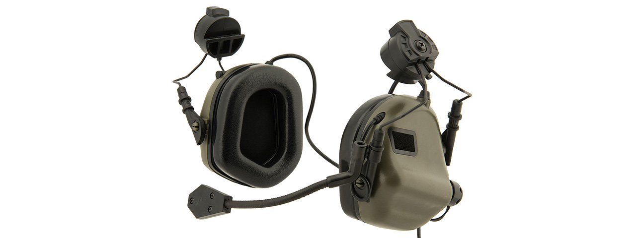 Earmor M32H MOD3 Tactical Communication Hearing Protector for FAST Helmet (FOLIAGE GREEN) - Click Image to Close