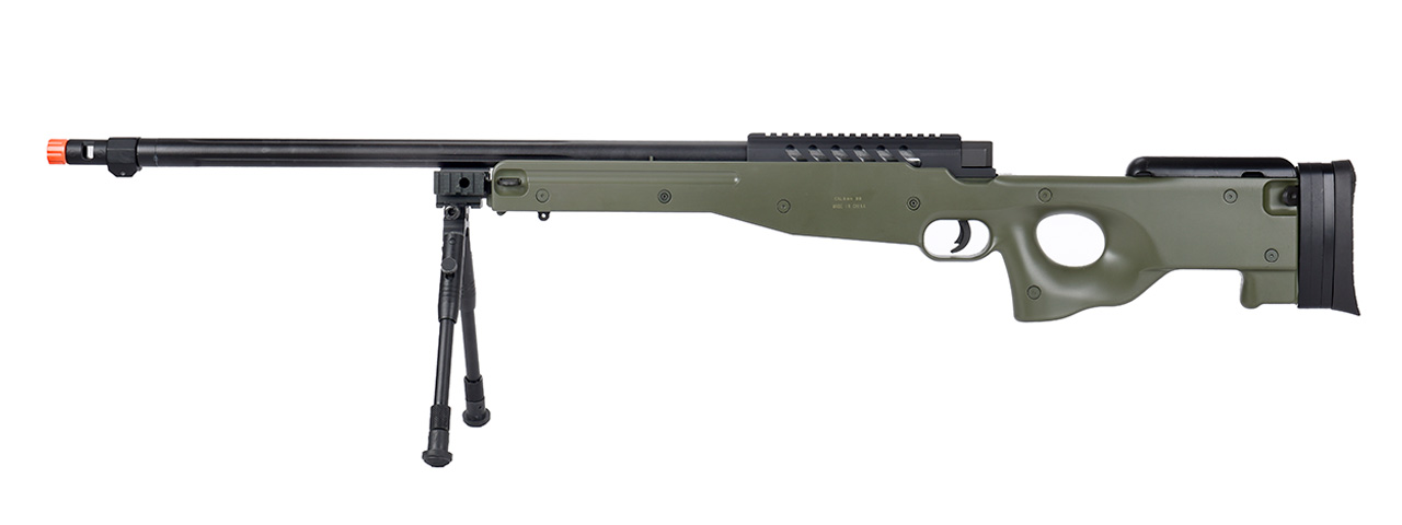 WellFire MB15 L96 Bolt Action Airsoft Sniper Rifle w/ Bipod (OD GREEN) - Click Image to Close