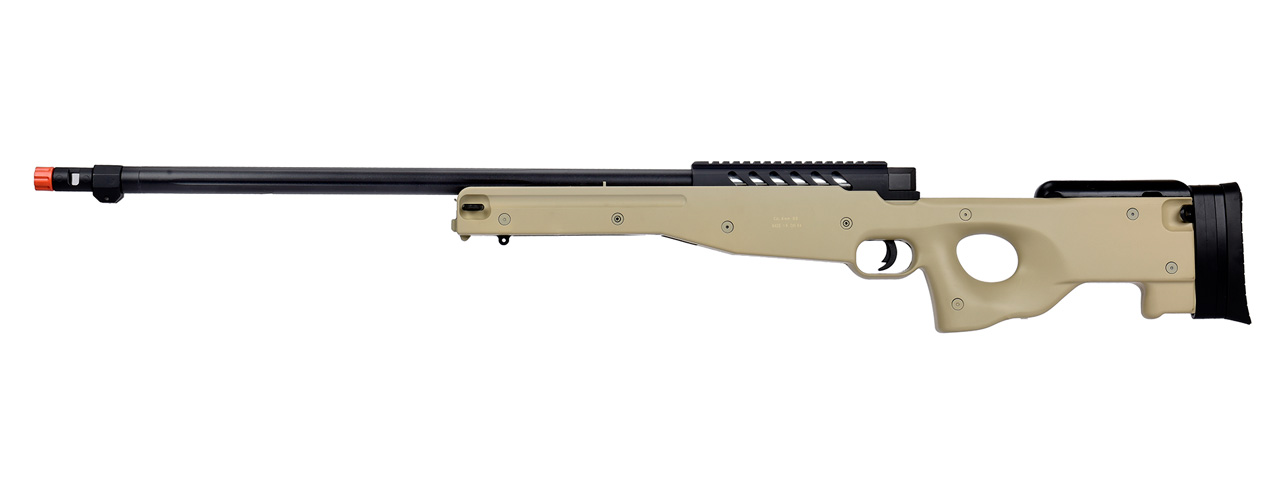WellFire MB15 L96 Bolt Action Airsoft Sniper Rifle (TAN) - Click Image to Close