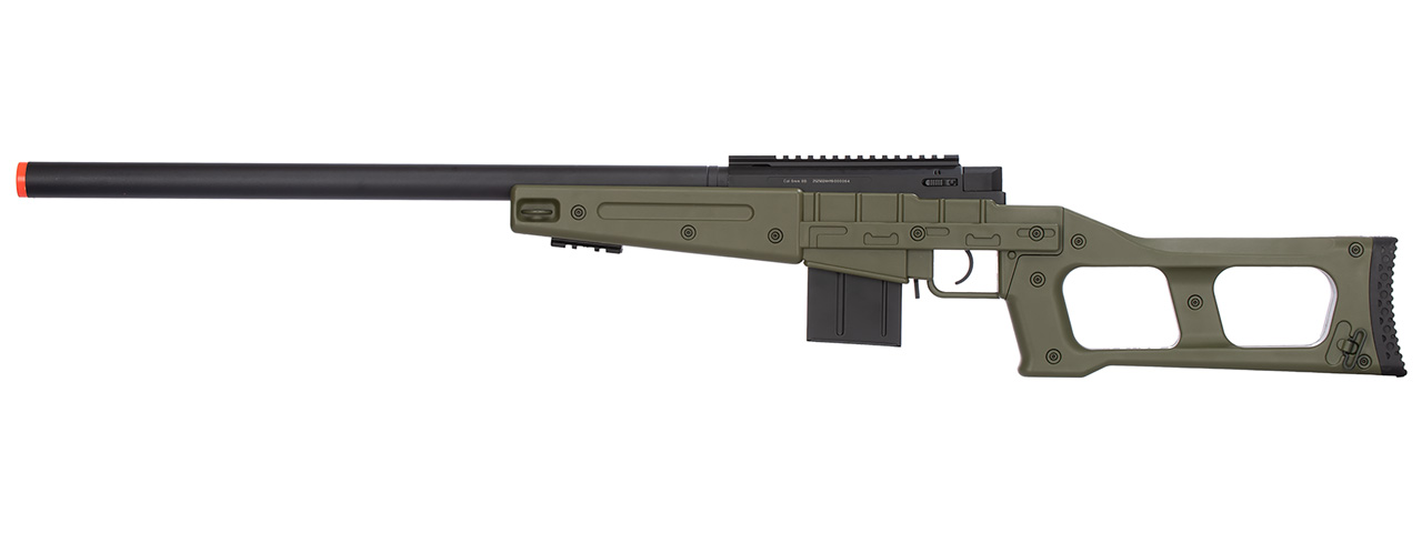 WellFire MB4408 MK96 Covert Airsoft Sniper Rifle (OD GREEN) - Click Image to Close