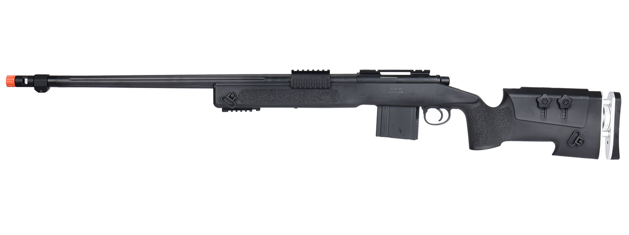 WellFire MB4417 M40A3 Bolt Action Airsoft Sniper Rifle (BLACK) - Click Image to Close