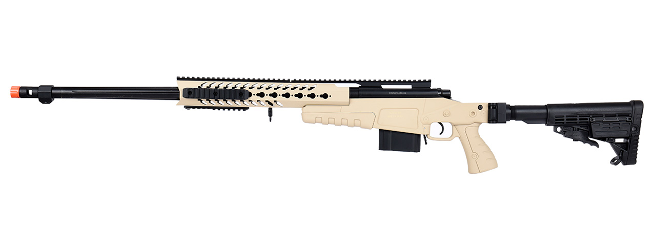 WellFire MB4418-1 Bolt Action Airsoft Sniper Rifle (TAN) - Click Image to Close