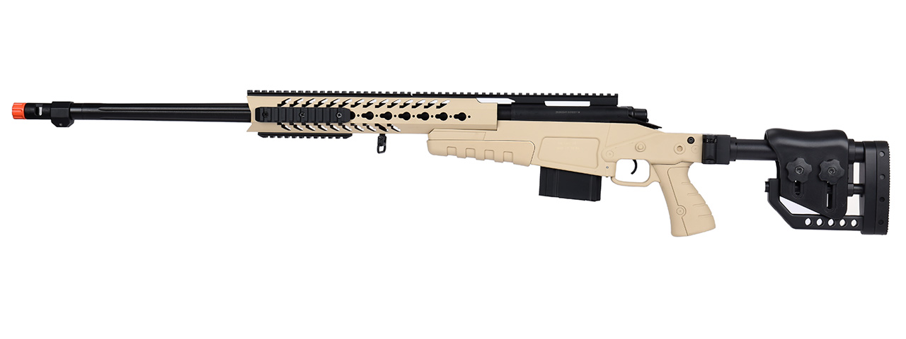 WellFire MB4418-2 Bolt Action Airsoft Sniper Rifle (TAN) - Click Image to Close