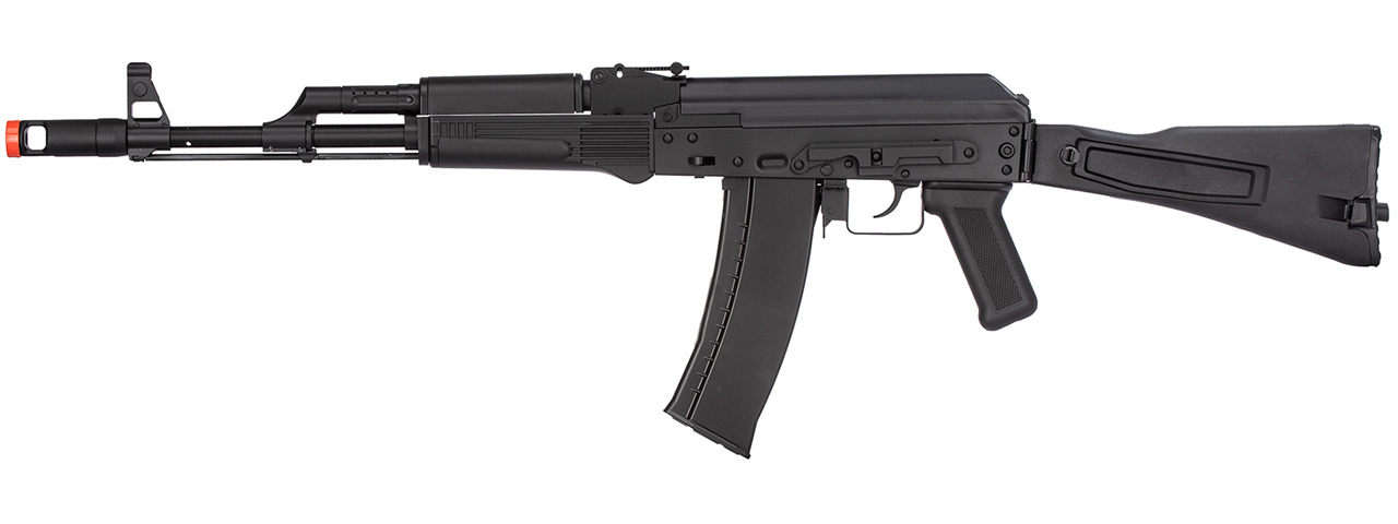 WellFire AK74 Gas Blowback GBB Airsoft Rifle (BLACK) - Click Image to Close