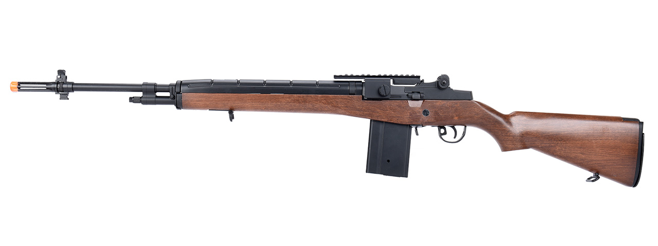 AGM M14 SOCOM Airsoft DMR AEG Rifle (FAUX WOOD) - Click Image to Close