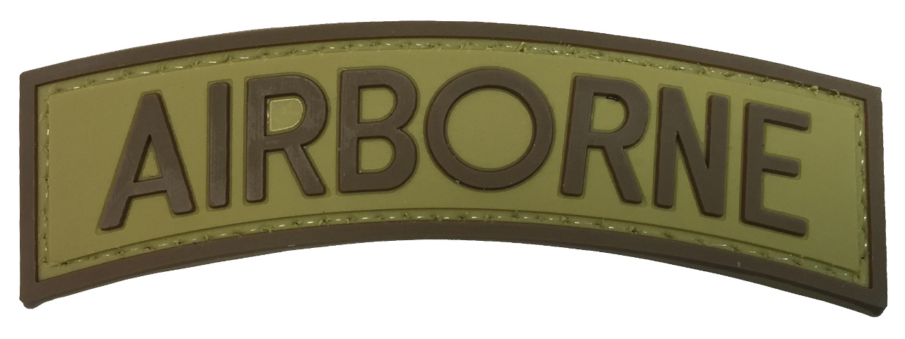 G-Force Airborne PVC Arch Patch (TAN/BROWN) - Click Image to Close