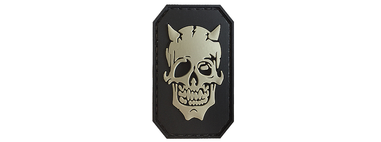G-Force Zombie Devil PVC Morale Patch (BLACK) - Click Image to Close