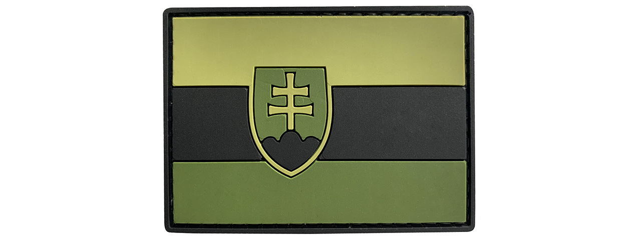 G-Force Slovakia Flag PVC Morale Patch (GREEN) - Click Image to Close