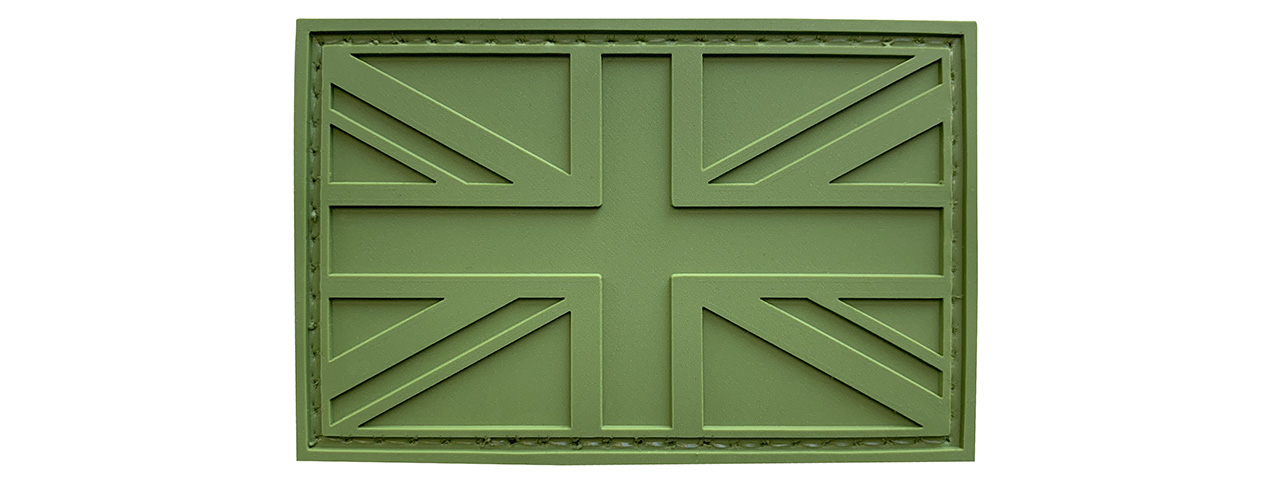 G-Force United Kingdom Flag PVC Morale Patch (GREEN) - Click Image to Close