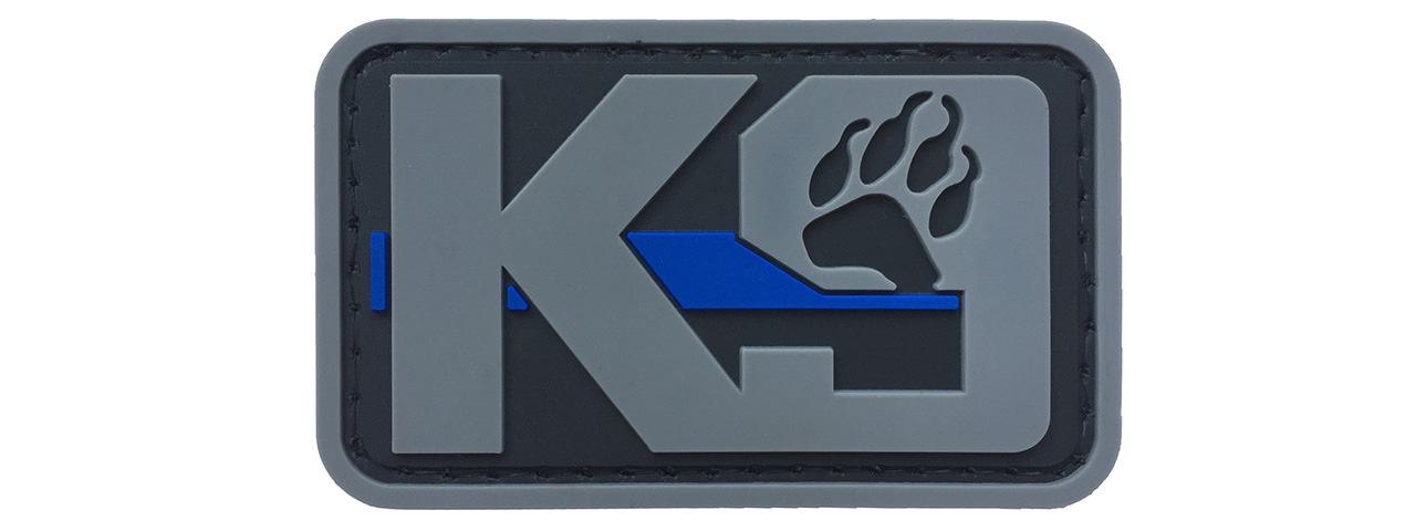 G-Force K9 Dog Paw PVC Morale Patch (GRAY) - Click Image to Close