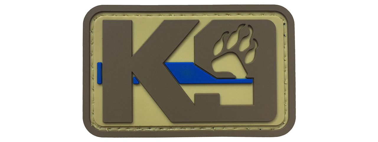G-Force K9 Dog Paw PVC Morale Patch (TAN) - Click Image to Close