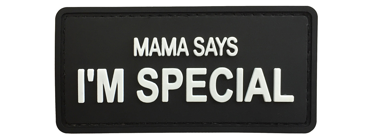 G-Force "Mama Says I'm Special" PVC Morale Patch (BLACK) - Click Image to Close