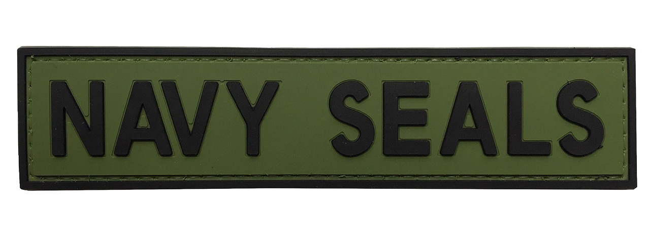 G-Force Navy Seals PVC Morale Patch (OD/BLACK) - Click Image to Close