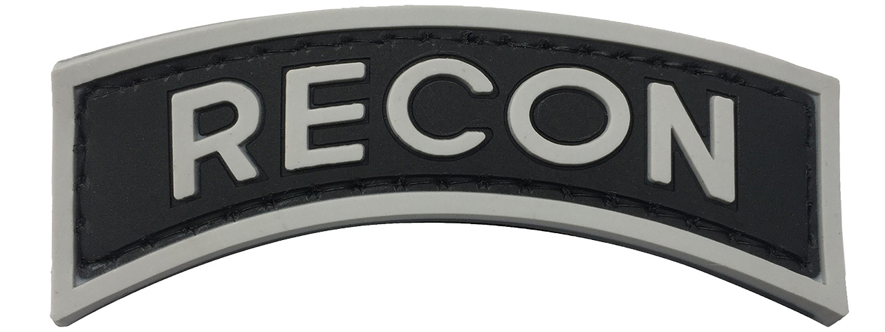 G-Force Recon Arch PVC Morale Patch (BLACK/GRAY) - Click Image to Close