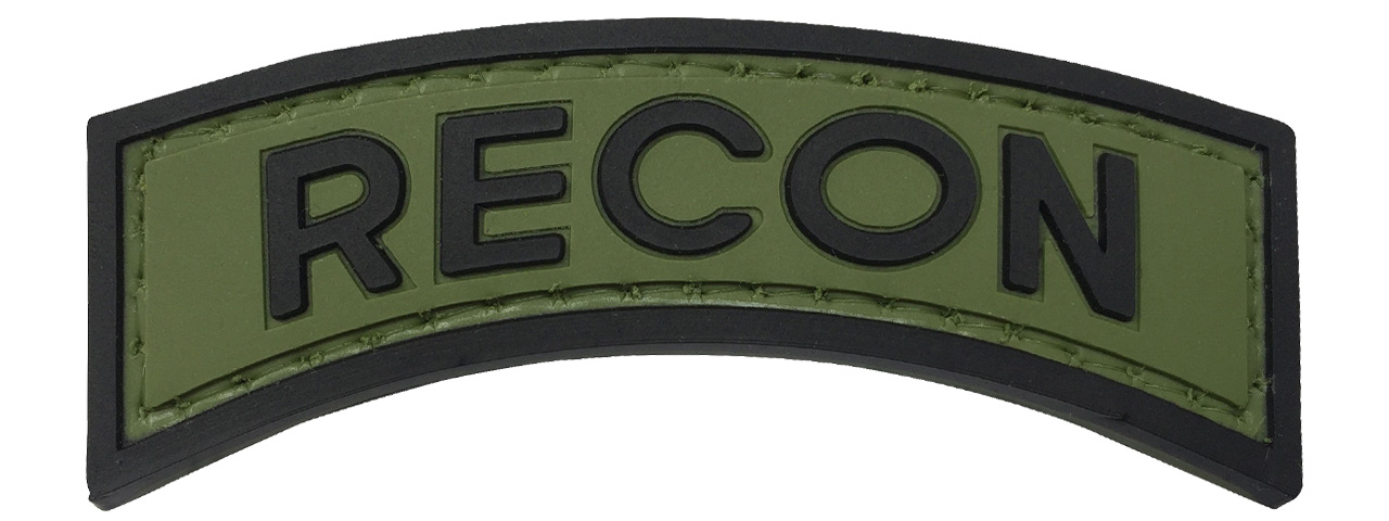 G-Force Recon Arch PVC Morale Patch (OD/BLACK) - Click Image to Close