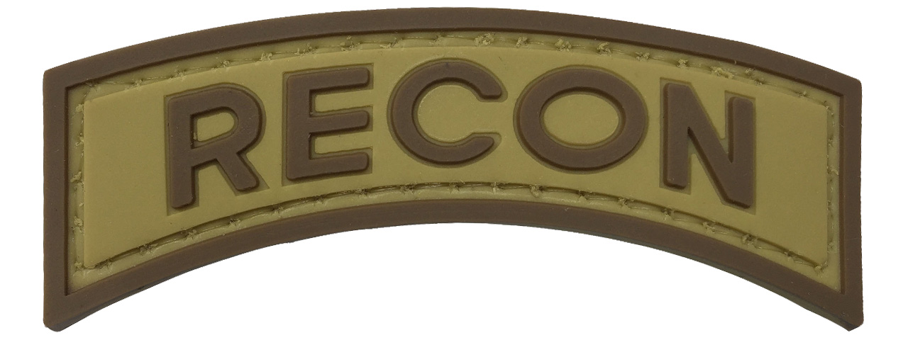 G-Force Recon Arch PVC Morale Patch (TAN/BROWN) - Click Image to Close