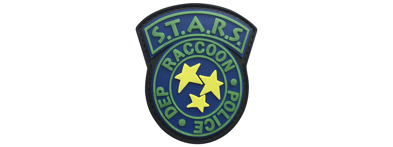 G-Force S.T.A.R.S. Raccoon City Police PVC Morale Patch [Glow in the Dark] (BLACK) - Click Image to Close