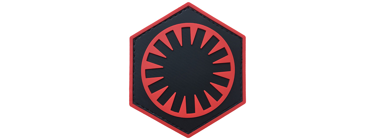 G-Force First Order PVC Morale Patch (RED / BLACK) - Click Image to Close