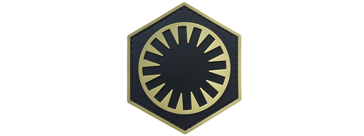 G-Force First Order PVC Morale Patch (TAN / BLACK) - Click Image to Close