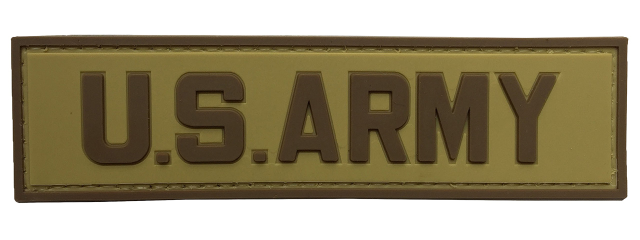 G-Force U.S. Army PVC Morale Patch (TAN/BROWN) - Click Image to Close