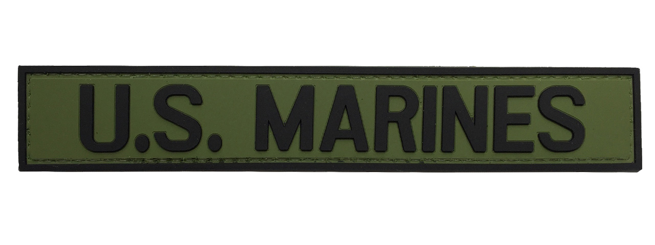 G-Force U.S. Marines PVC Morale Patch (OD/BLACK) - Click Image to Close