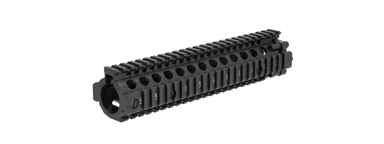 Ranger Armory 9" Quad Picatinny M4 Handguard Rail System for Airsoft Rifles (BLACK) - Click Image to Close