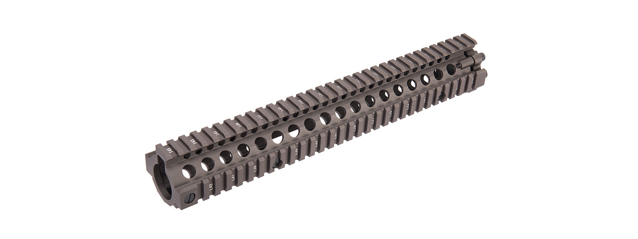 Ranger Armory 12" Quad Picatinny M4 Handguard Rail System for Airsoft Rifles (COYOTE BROWN) - Click Image to Close