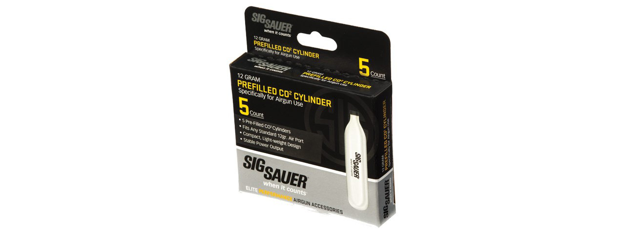 Sig Sauer 12g CO2 Cartridges [5 PACK] - Click Image to Close