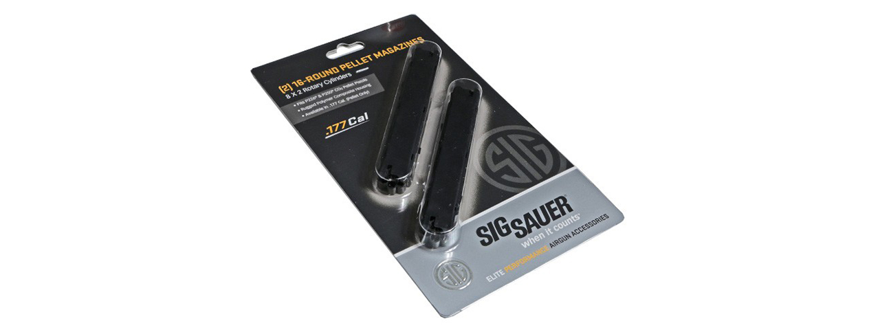 Sig Air 16 Round P226/P250 Pellet Airgun Magazine (Pack of 2) - Click Image to Close