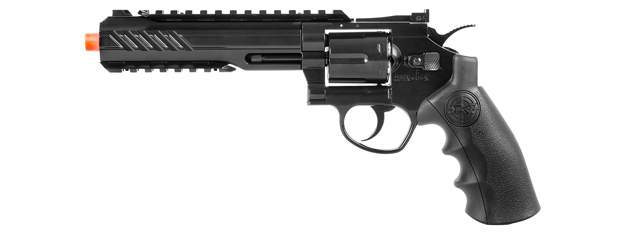 SRC 6" Titan Full Metal CO2 Airsoft Revolver (BLACK) - Click Image to Close