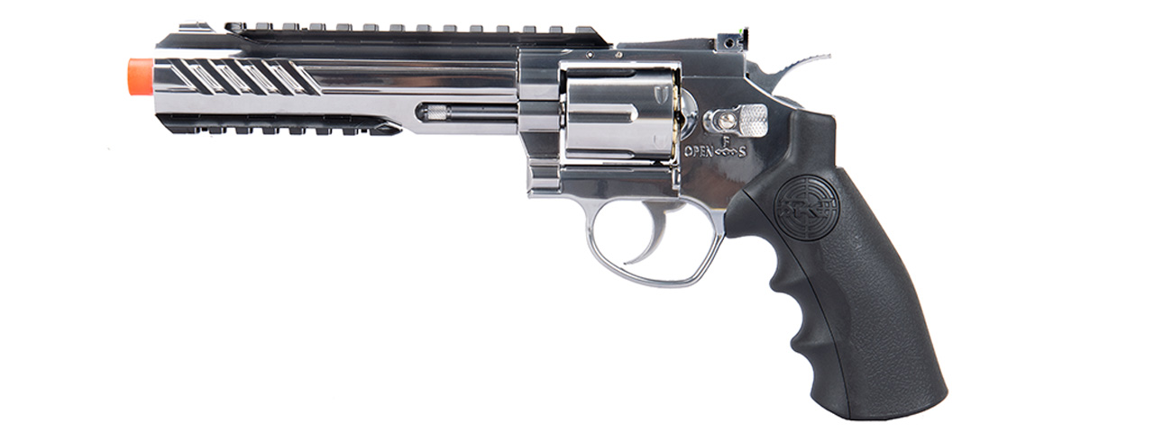 SRC 6" Titan Full Metal CO2 Airsoft Revolver (SILVER) - Click Image to Close