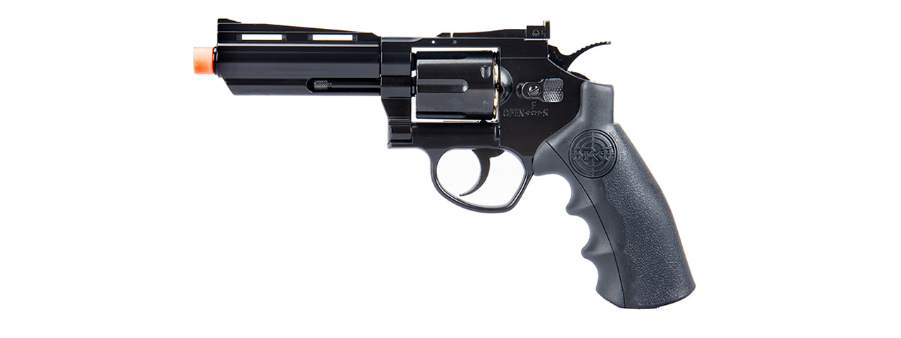 SRC 4" Titan Full Metal CO2 Airsoft Revolver (BLACK) - Click Image to Close