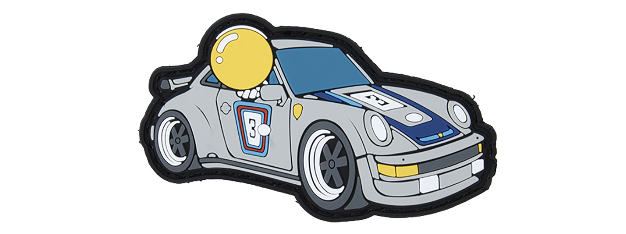 G-Force Race Car PVC Morale Patch (GRAY / BLUE / YELLOW) - Click Image to Close