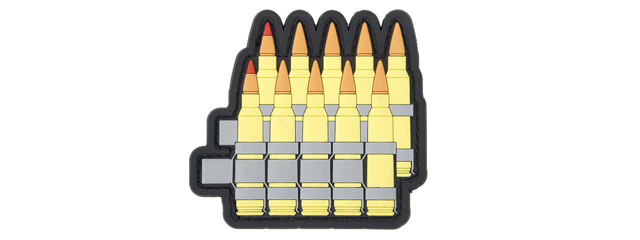 G-Force 5.56 Rounds PVC Morale Patch (YELLOW) - Click Image to Close