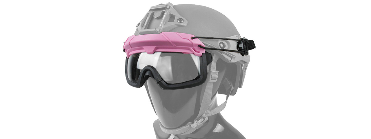 Quick-Detach Airsoft Goggles for BUMP Type Helmets (PINK) - Click Image to Close
