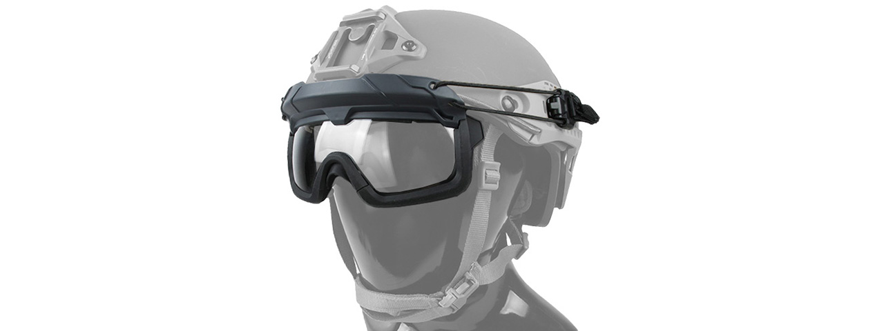 Quick-Detach Airsoft Goggles for BUMP Type Helmets (GRAY) - Click Image to Close