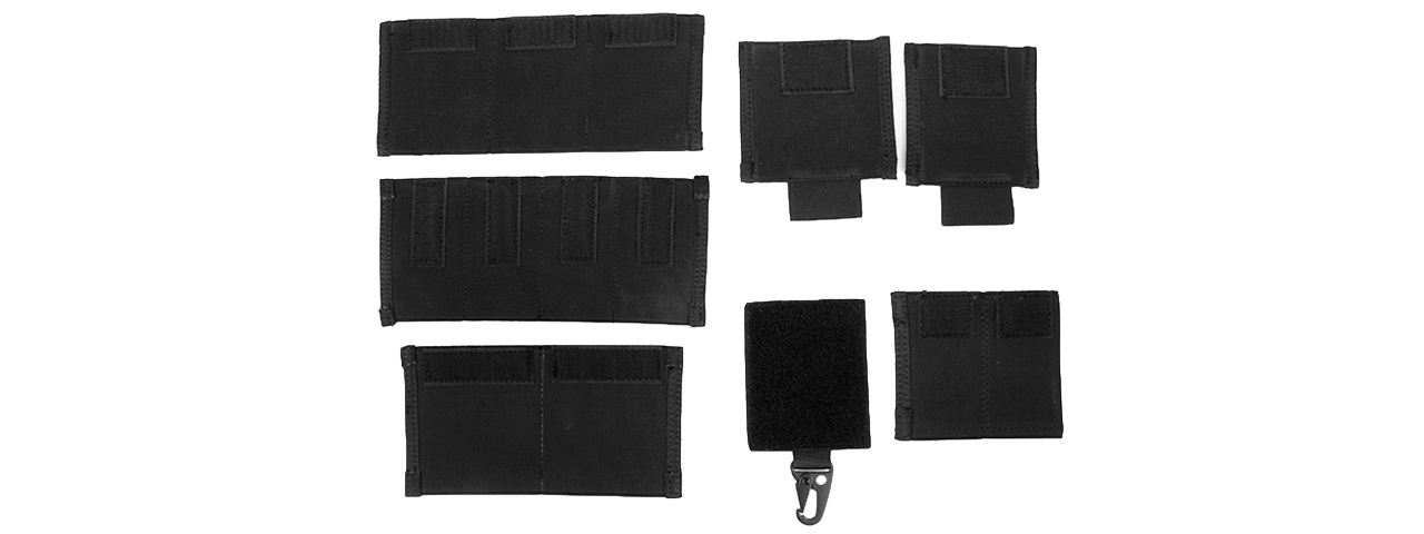 Tactical Rifle / Pistol Pouch Insert Set (BLACK) - Click Image to Close