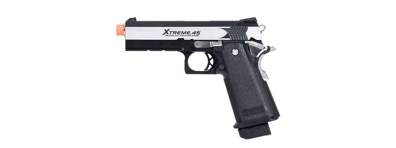 Tokyo Marui Hi-Capa Xtreme .45 Full Automatic Airsoft Gas Blowback Pistol (BLACK) - Click Image to Close