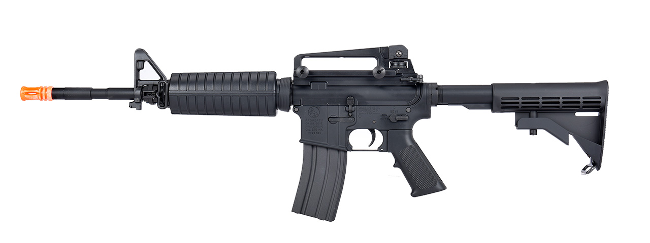 Tokyo Marui M4A1 SOCOM AEG Airsoft Rifle (BLACK) - Click Image to Close